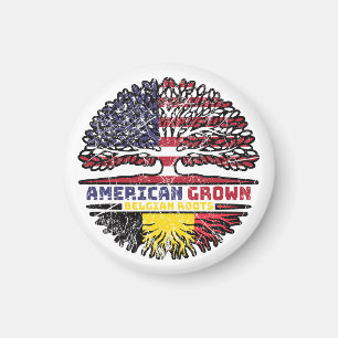 Aimant Belgium Belgian US American États-Unis Tree