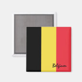 Aimant Belgium flag & Brussels holiday/sports fans (Recto/Verso)