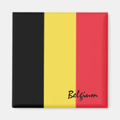 Aimant Belgium flag & Brussels holiday/sports fans (Devant)