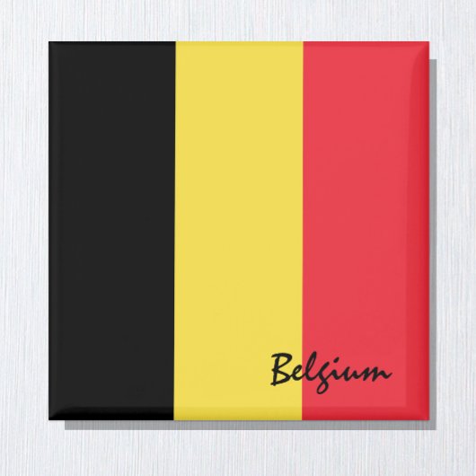 Aimant Belgium flag & Brussels holiday/sports fans