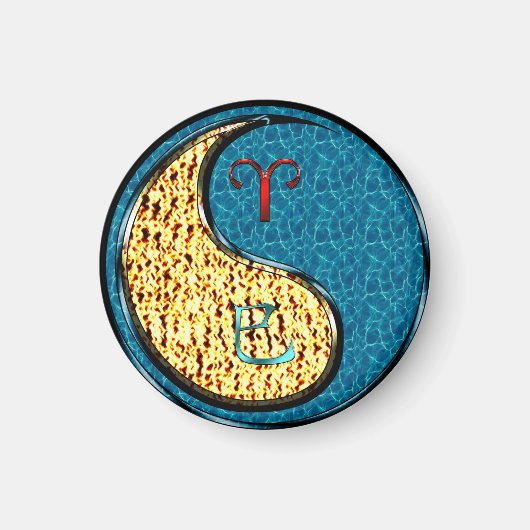 Aimant Bélier et Serpent d'eau (Devant)