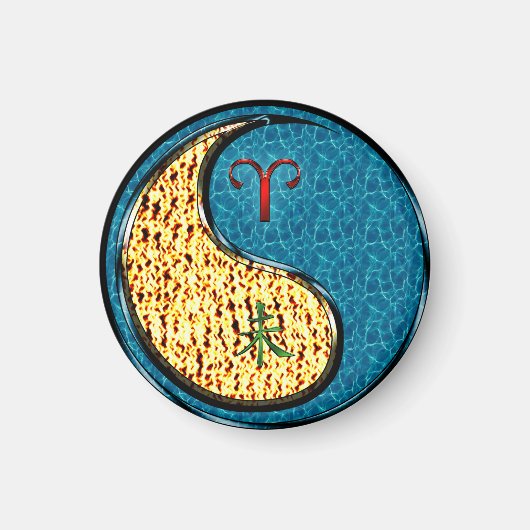 Aimant Béliers et chèvre d'eau (Devant)