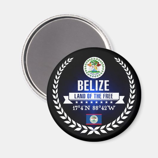 Aimant Belize (Recto/Verso)