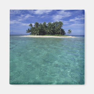 Aimant Belize, Barrier Reef, île sans nom ou cay.