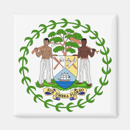 Aimant belize emblze (Devant)