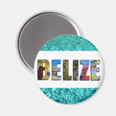 Aimant Belize Tropical Beach Blue Ocean Travel Photos (Recto/Verso)