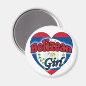 Aimant Belizean Girl (Recto/Verso)