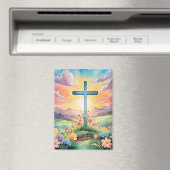 Aimant Belle aquarelle de Pâques (In Situ (Lave-vaisselle))