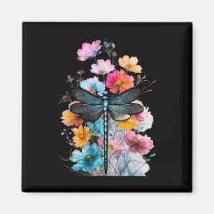 Aimant Belle Art Aquarelle Libellule Amoureux des Insecte