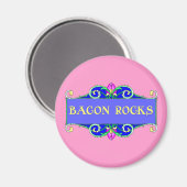Aimant Belle Bacon ! Bacon Rocks ! (Recto/Verso)