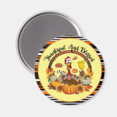 Aimant Belle Collection d'automne populaire Thanksgiving (Recto/Verso)