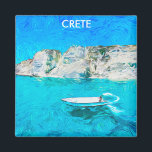 Aimant Belle Crète Grèce Ocean Peinture<br><div class="desc">Transportez-vous sur les rives enchanteresses de Crète avec ce magnifique produit, un souvenir parfait de votre aventure grecque sur l'île. Plongez dans la beauté de la mer Egée, où les eaux cristallines côtoient des paysages ensoleillés et un charme ancien. Avec un aperçu à couper le souffle de la beauté pittoresque...</div>