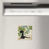 Aimant Belle danseuse irlandaise, Shamrock et fer à cheva (In Situ (Lave-vaisselle))