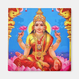 Aimant Belle déesse d'or de Lakshmi Diwali