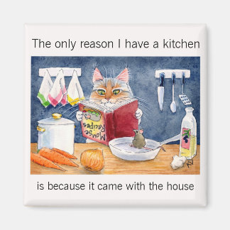 Aimant Belle, drôle de chat de cuisine en cuisine