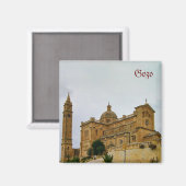 Aimant Belle église sur l'île de Gozo, Malte (Recto/Verso)