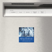 Aimant Belle équipe Cheval hiver Photo Noël (In Situ (Lave-vaisselle))