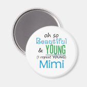 Aimant Belle et jeune Mimi (Recto/Verso)