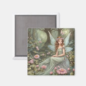 Aimant Belle fée dans la forêt (Recto/Verso)