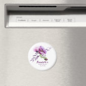 Aimant Belle Fête des mariées de Poppies pourpres (In Situ (Lave-vaisselle))