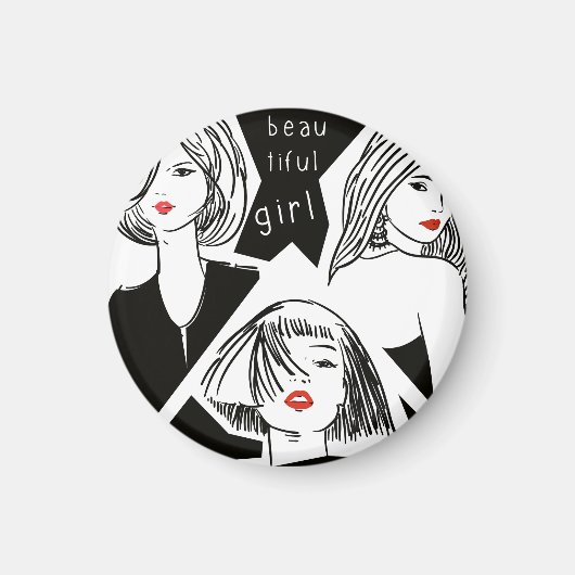 Aimant belle fille (Devant)