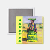 Aimant Belle fille, Beau monde, Namibie (Recto/Verso)