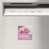 Aimant Belle fleur de cerisier rose sauver le mariage dat (In Situ (Lave-vaisselle))