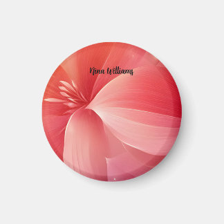 Aimant Belle Fleur rose romantique