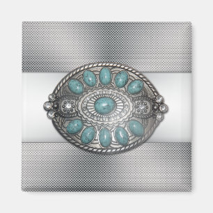 Aimant Belle image de boucle de ceinture en métal antique