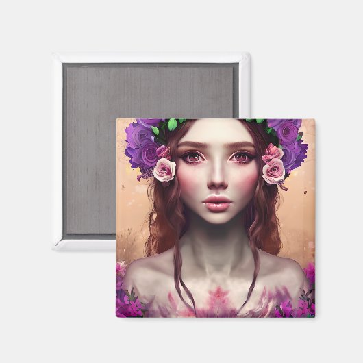 Aimant Belle Imaginaire Enchantress Art AI (Recto/Verso)