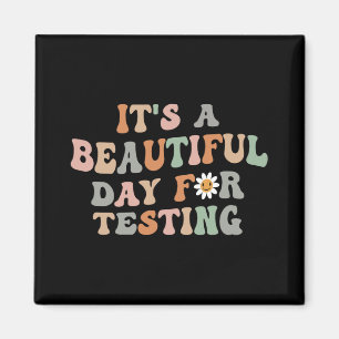 Aimant Belle journée de test Jour de test Enseignant Supe