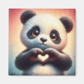 Aimant Belle Love Heart Panda (Devant)