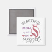 Aimant Belle maman est comme un ange (Recto/Verso)