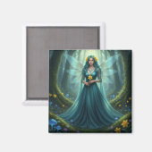 Aimant Belle Mars Aquamarine Fée (Recto/Verso)