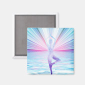 Aimant Belle méditation Zen Yoga arbre de vie (Recto/Verso)