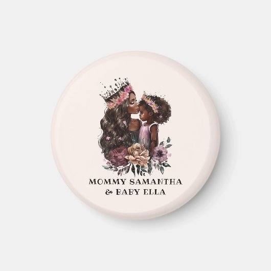 Aimant Belle mère et fille noire (3) (Devant)