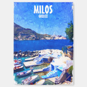Aimant Belle Milos Grèce Europe Travel Art (Recto)