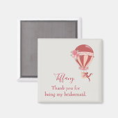 Aimant Belle montgolfière merci (Recto/Verso)