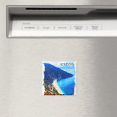 Aimant Belle oeuvre d'aquarelle Kefalonia Greece (In Situ (Lave-vaisselle))