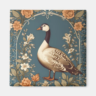Aimant Belle Oie Vintage William Morris Inspiré