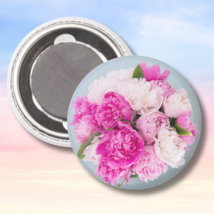Aimant Belle Peonies brillantes