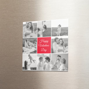 Aimant Belle photo Collage Couple et Joyeuse Saint Valent
