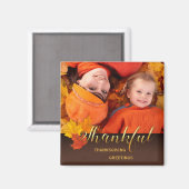 Aimant Belle photo Thanksgiving (Recto/Verso)