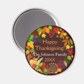 Aimant Belle récolte de Thanksgiving (Recto/Verso)