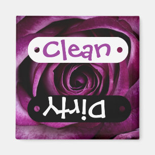 Aimant Belle Rose violette Fleur Pétales Fille Cadeaux