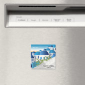 Aimant Belle Santorin Grèce (In Situ (Lave-vaisselle))