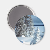 Aimant Belle scène d'hiver (Recto/Verso)