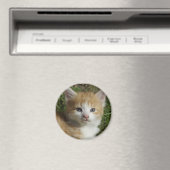 Aimant Belle Tabby Kitten Orange (In Situ (Lave-vaisselle))