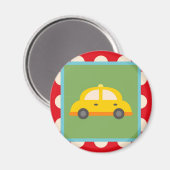 Aimant Belle Voiture Transport Thème Bébé Enfants Cadeaux (Recto/Verso)