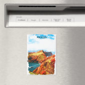 Aimant Belle vue paysage de Madère Illustration (In Situ (Lave-vaisselle))